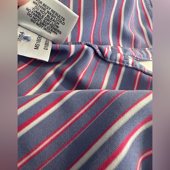 PETER MILLAR Summer Comfort Polo Shirt Golf Blue Pink ACC Athens GA Country Club - Picture 7 of 9